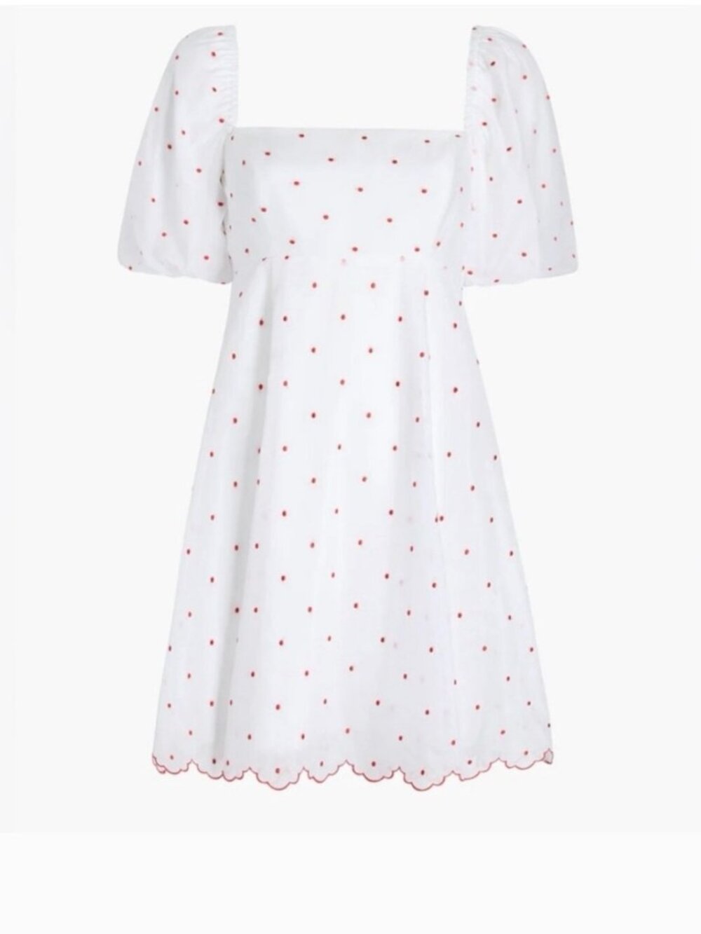 NWT Hill House Matilda Mini Dress Cherry Organza Dot - Picture 2 of 8